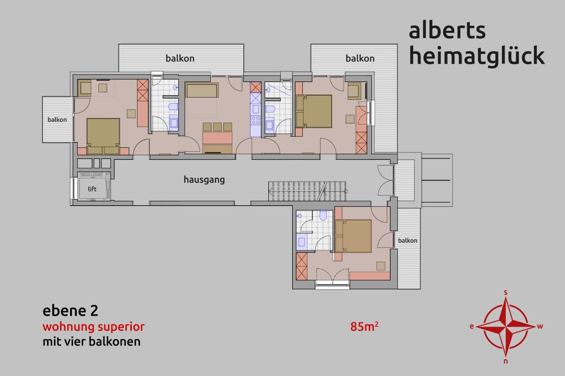 Alberts Heimatglueck Aparthotel Nauders Exterior foto